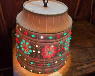 #47	Vintage Hanging Christmas Plastic Lamp 	 $25.00 