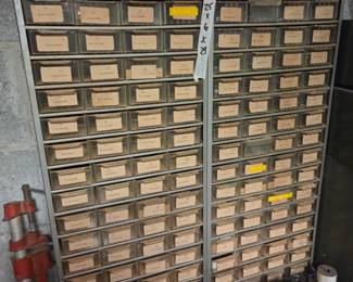 #126	128 Mini Drawer Cabinet w/contents - 25x6x29	 $45.00 