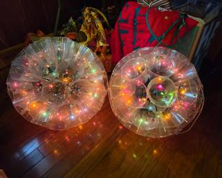 #25	Vintage Hand-made Ball w/Lights - Working - Sold as a set	 $50.00 