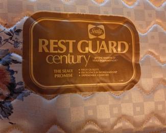 #1	Twin Bed Wood Frame Headboard & Footboard w/Mattress & Box springs 	 $100.00 