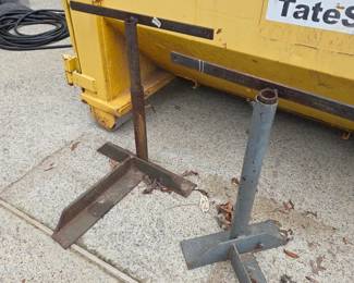 #177	Heavy Pair of Hardware Metal Stands - Pair	 $50.00 