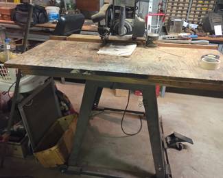 #135	Craftsman Radial Arm Saw - 10" on Rolling Stand 	 $150.00 