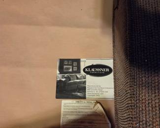 #39	Klaussner Loveseat - 67"Long - Sage Green - Upstairs - You Move Down	 $100.00 