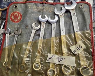 #166	Wright 7 Combination wrench set	 $20.00 