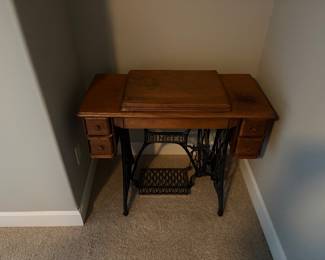 Antique sewing machine from Europe