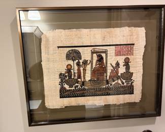 Papyrus paintings from Egypt