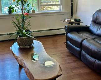 Handcrafted Asacia Wood Coffee Table and also another Console Table