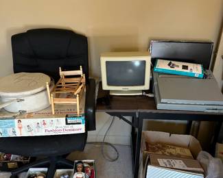 Office chairs, and computer monitor