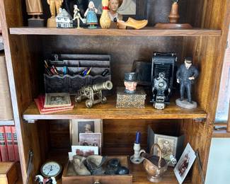 Paint brushes and old pictures