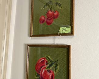 Framed Handiwork Fruit Motif