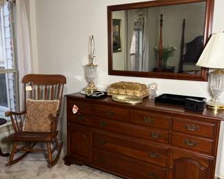 Kling Furniture Cherry Dresser with Mirror