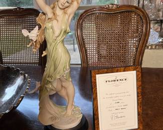 Giuseppe Armani 884/C “Aurora” Figurine numbered 6662/7500 Florence, Italy (comes with framed certificate)