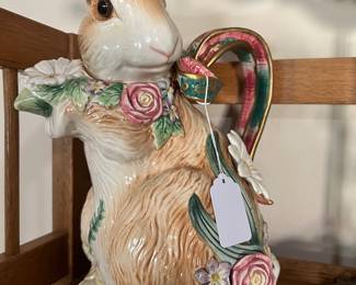 Fitz And Floyd Bunny Pitcher