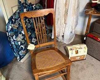 Cane Bottom Petite Rocking Chair 