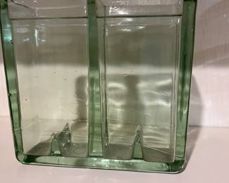 Vintage Uranium Glass Dual Cell Auto Battery Box