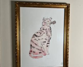 Andy Warhol cat print 