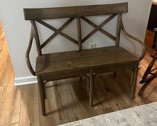 Wood bench