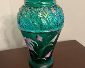 Large Fenton Hand Painted Base