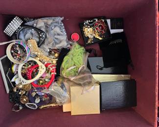 Piles of Costume Jewelry