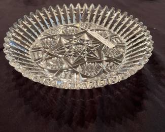 Signed Libby Cut Glass