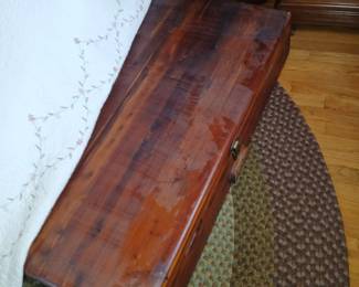 Vintage under bed cedar chest $45