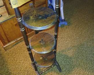 tri level folding plant stand $20