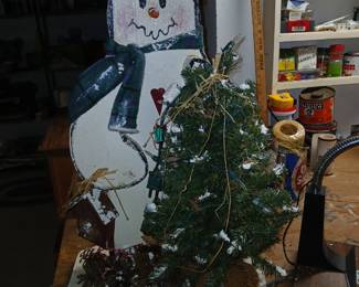 snow man decor $15