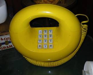 1970's modern push button phone $75