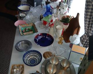 Polish pottery, pewter, etc. As marked or make offers