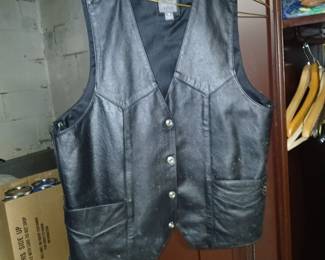 leather vest -$15