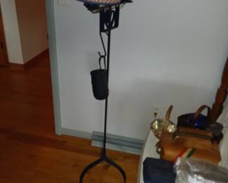 iron floor lamp, colonial style $30