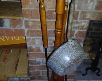 fireplace tools, $25