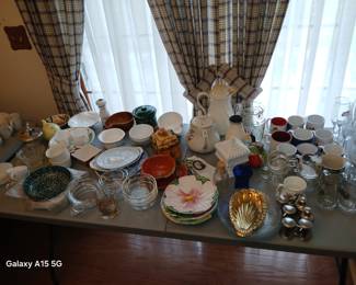 various glass, china, pottery, as priced or make offers
