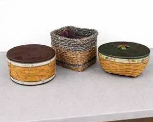 Set of Three Authentic Longaberger Baskets