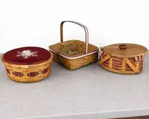 Set of Three Authentic Longaberger Baskets