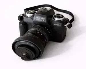 Minolta 110 Zoom SLR Mark II Camera with Hanimex Automatic Lens and Carrying Case