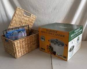 Harvest Multi-Use Stainless Steel Canner with Rack – Large Capacity Home Canning Pot