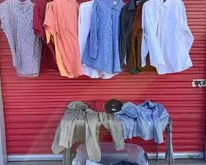Men's Mixed Casual Clothing Bundle with Shirts, Jackets, and Caps, Size XL
