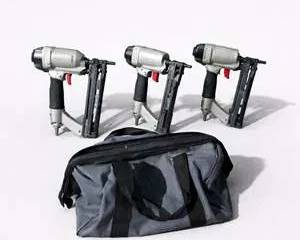 Pack of 3 Porter Cable Pneumatic Nailers with Carrying Bag