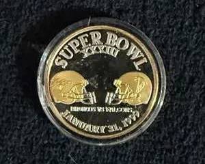 Limited Edition Super Bowl XXXIII Commemorative Fine Silver Coin