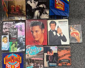 Assorted coffee table books