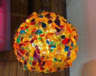 Chunk Glass lighting fixture- hanging