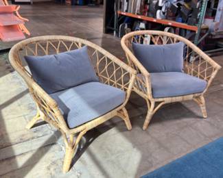 Ikea bamboo chairs- great condition