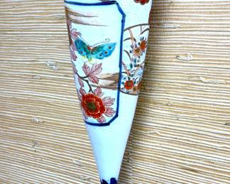 Chinese Imari Porcelain Wall Vase 