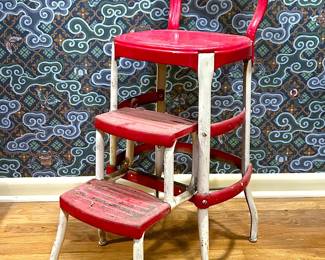 Vintage Cosco metal kitchen steeping stool