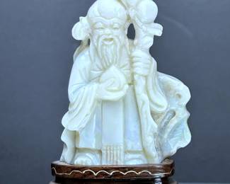 Chinese Opal Carving Figure