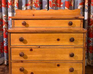 Vintage Pine Chest made by Lane Furniture from their line of Museum of American Folk Art.  