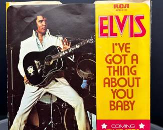 Vintage Elvis 45 record 