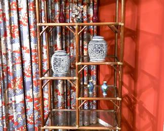 Vintage bamboo étagère 