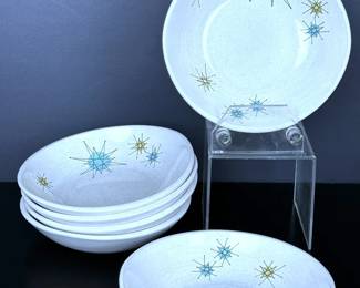 Vintage Franciscan Atomic Starburst bowls
